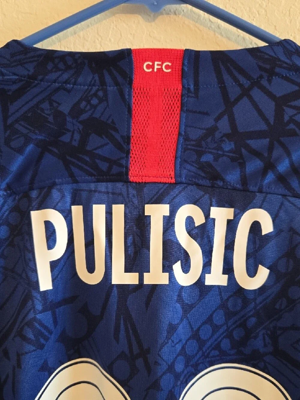 Nike Chelsea FC Christian Pulisic #22 19/20 Home Long Sleeve Jersey - Blue - XXL